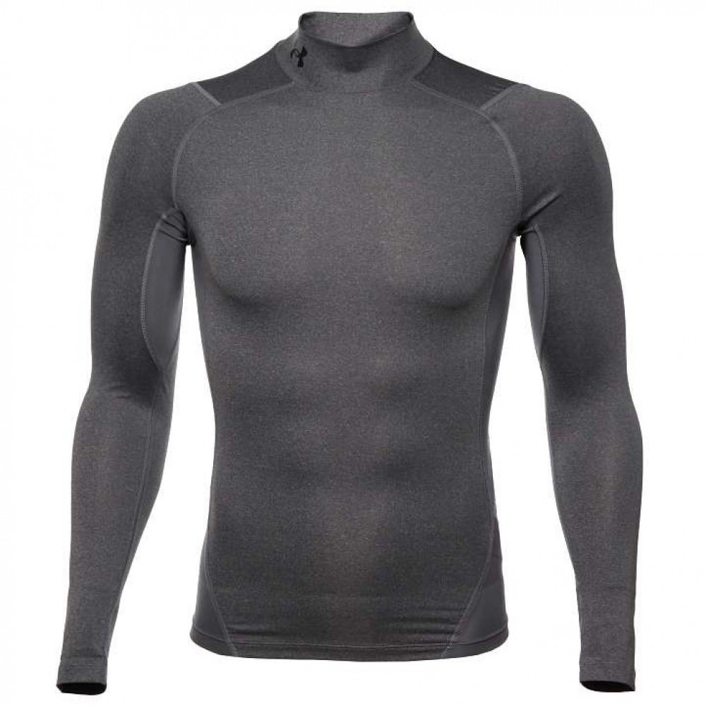 Футболка-лонгслів компрессійна чоловіча Under Armour Men's HeatGear® Mock Long Sleeve (1369606-090)