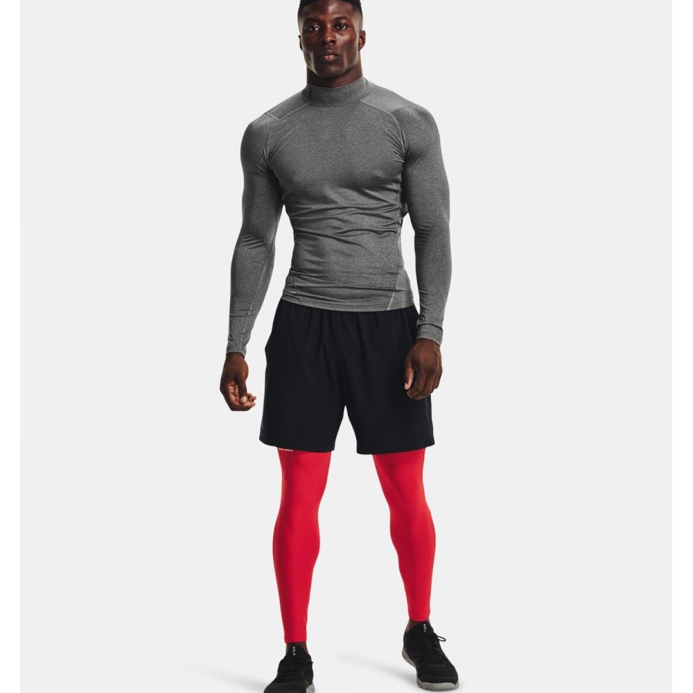 Футболка-лонгслів компрессійна чоловіча Under Armour Men's HeatGear® Mock Long Sleeve (1369606-090)