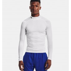 Футболка-лонгслів компрессійна чоловіча Under Armour Men's HeatGear® Mock Long Sleeve (1369606-100)