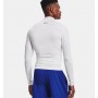 Футболка-лонгслів компрессійна чоловіча Under Armour Men's HeatGear® Mock Long Sleeve (1369606-100)