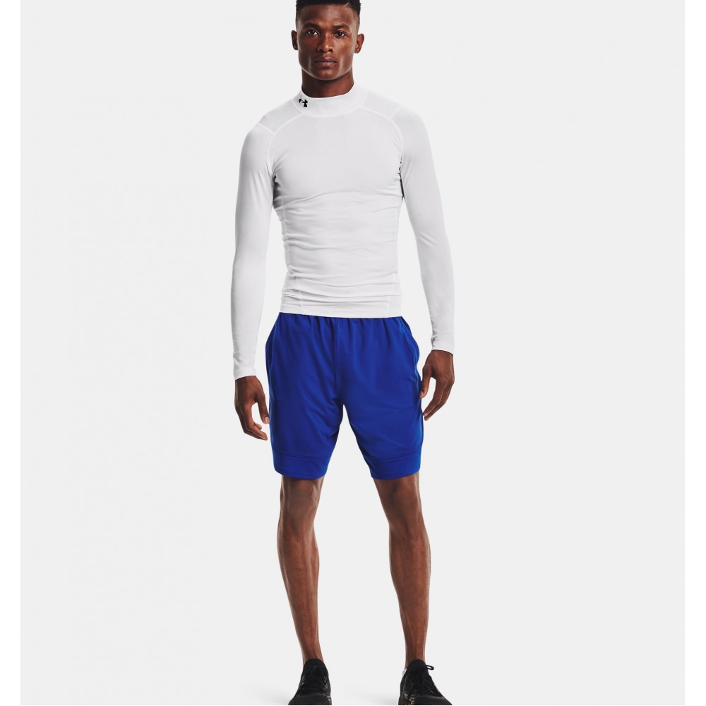 Футболка-лонгслів компрессійна чоловіча Under Armour Men's HeatGear® Mock Long Sleeve (1369606-100)