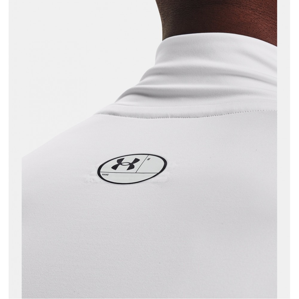 Футболка-лонгслів компрессійна чоловіча Under Armour Men's HeatGear® Mock Long Sleeve (1369606-100)