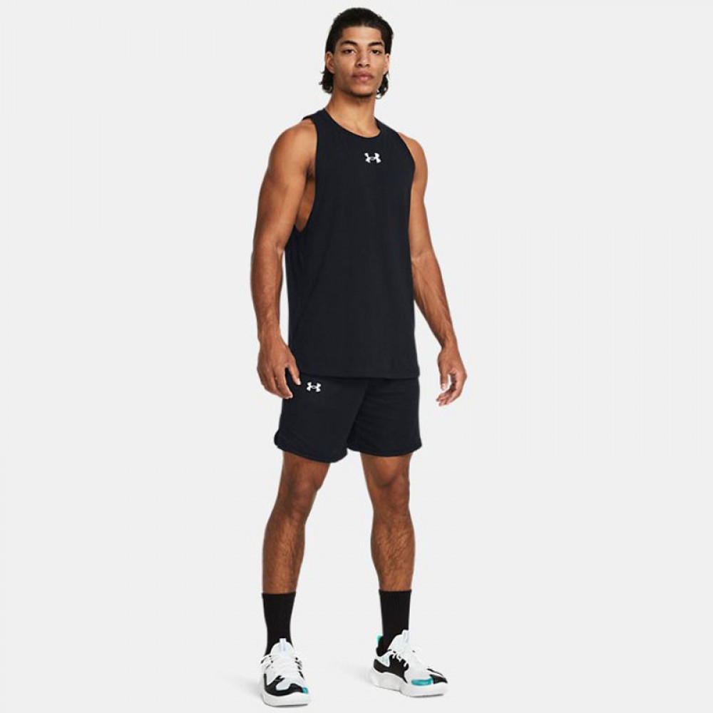 Баскетбольні шорти Under Armour Men's Baseline 7" Shorts чорні оригінал (1383389-001)