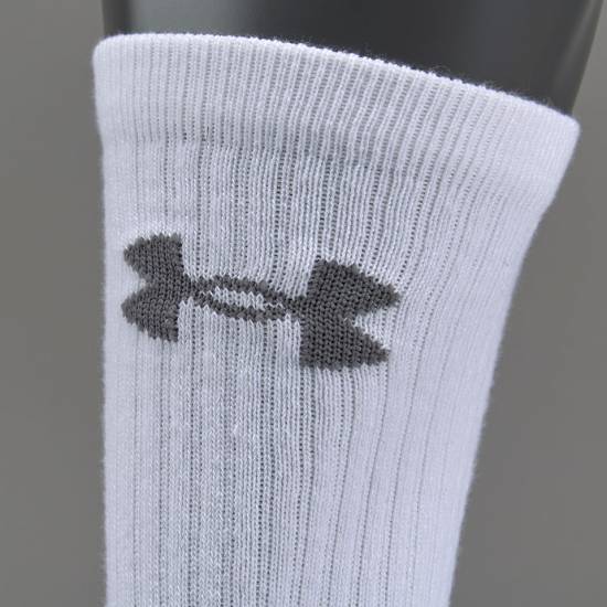 Шкарпетки спортивні Under Armour Heatgear Tech Crew 3 пари білі(1312341-100)