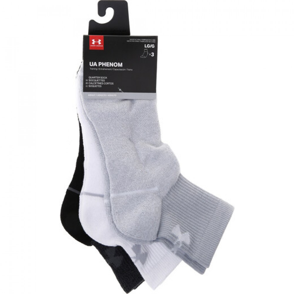 Шкарпетки спортивні Under Armour Phenom Quarter 3 пари (1329352-011)
