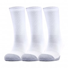 Шкарпетки спортивні Under Armour HeatGear® Crew Socks 3 пари білі (1346751-100)