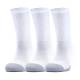 Шкарпетки спортивні Under Armour HeatGear® Crew Socks 3 пари білі (1346751-100)