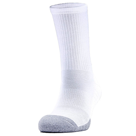 Шкарпетки спортивні Under Armour HeatGear® Crew Socks 3 пари білі (1346751-100)