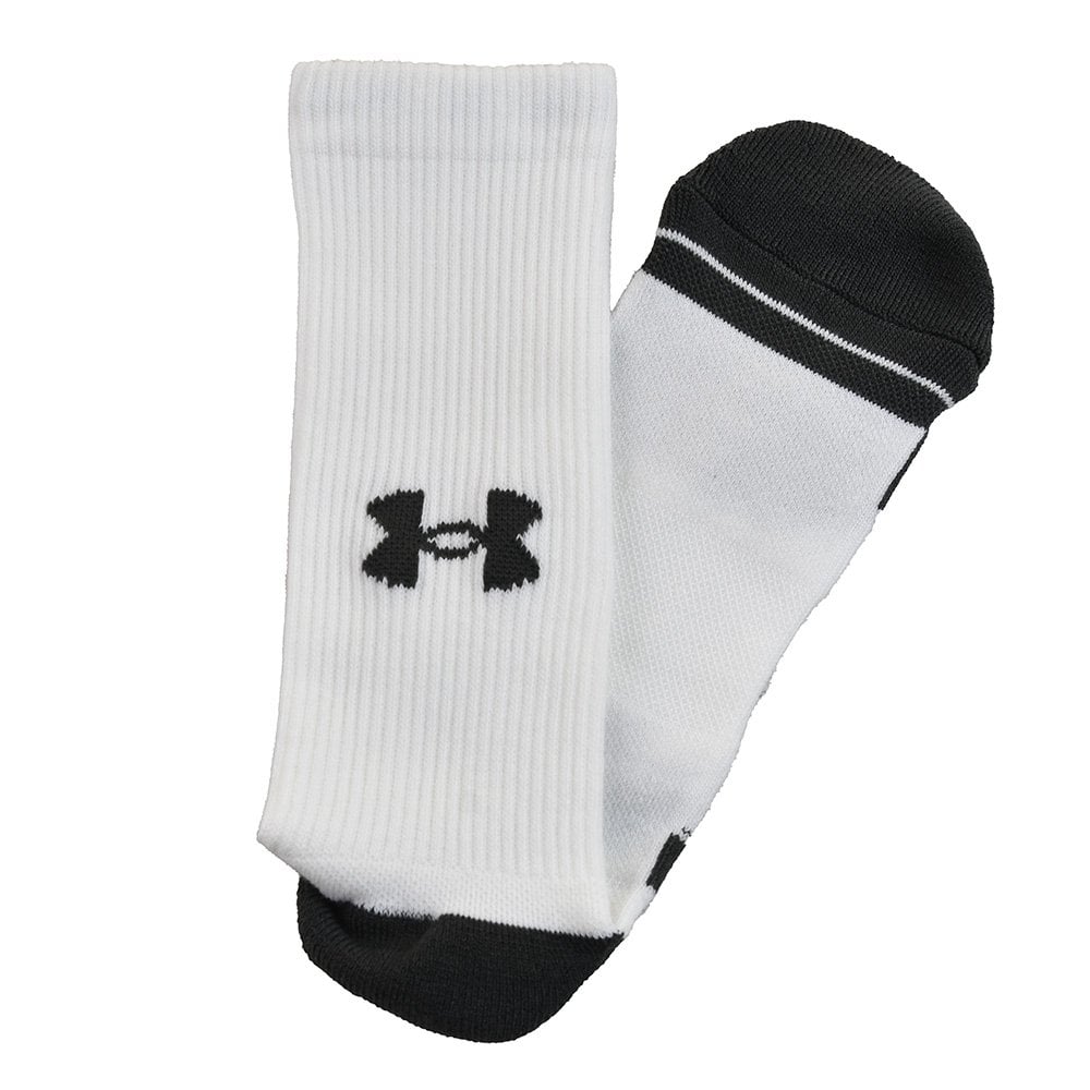 Шкарпетки спортивні Under Armour Performance Tech 3-Pack Crew Socks 3 пари білі (1379512-100)