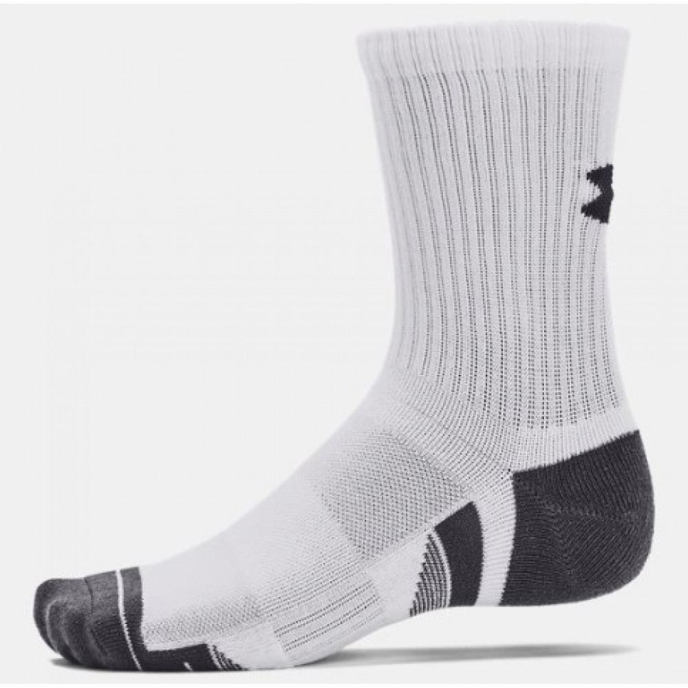 Шкарпетки спортивні Under Armour Performance Cotton Mid-Crew Socks 3 пари (1379530-100)