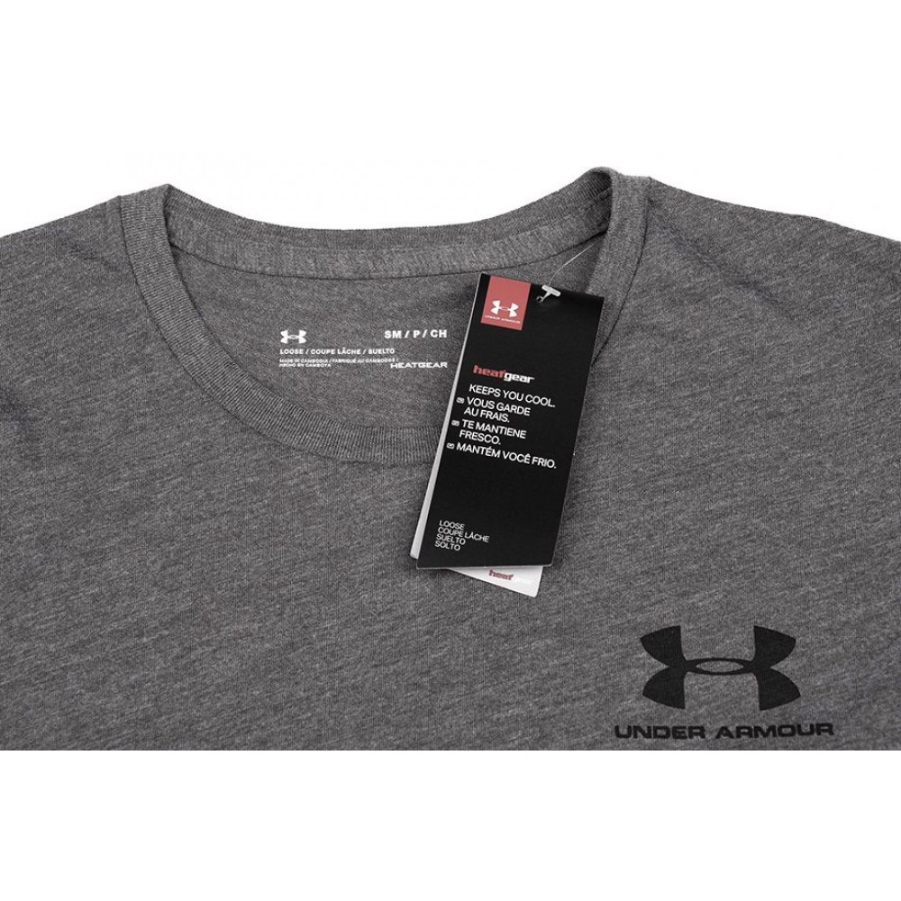 Футболка чоловіча спортивна Under Armour Men's Sportstyle Left Chest Short Sleeve Shirt (1326799-019)