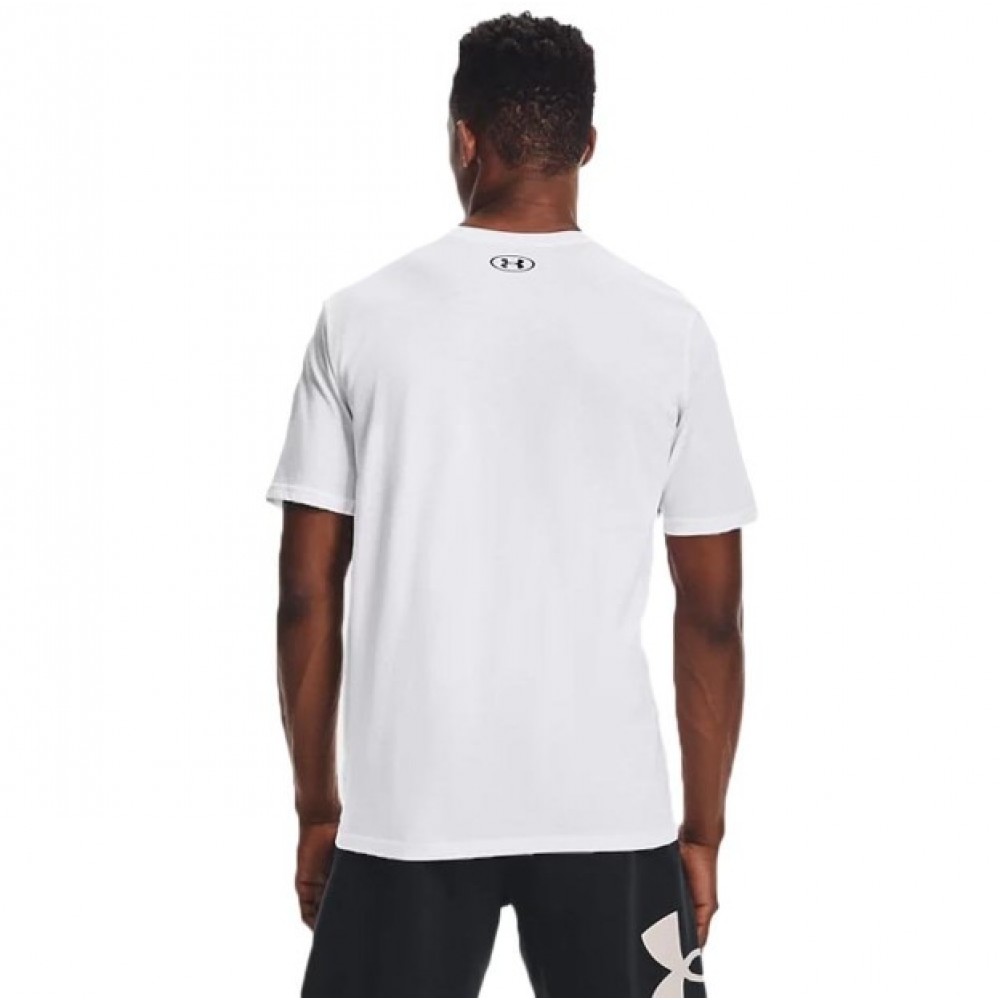 Футболка чоловіча спортивна Under Armour Men's Sportstyle Short Sleeve Shirt біла оригінал (1326799-100)