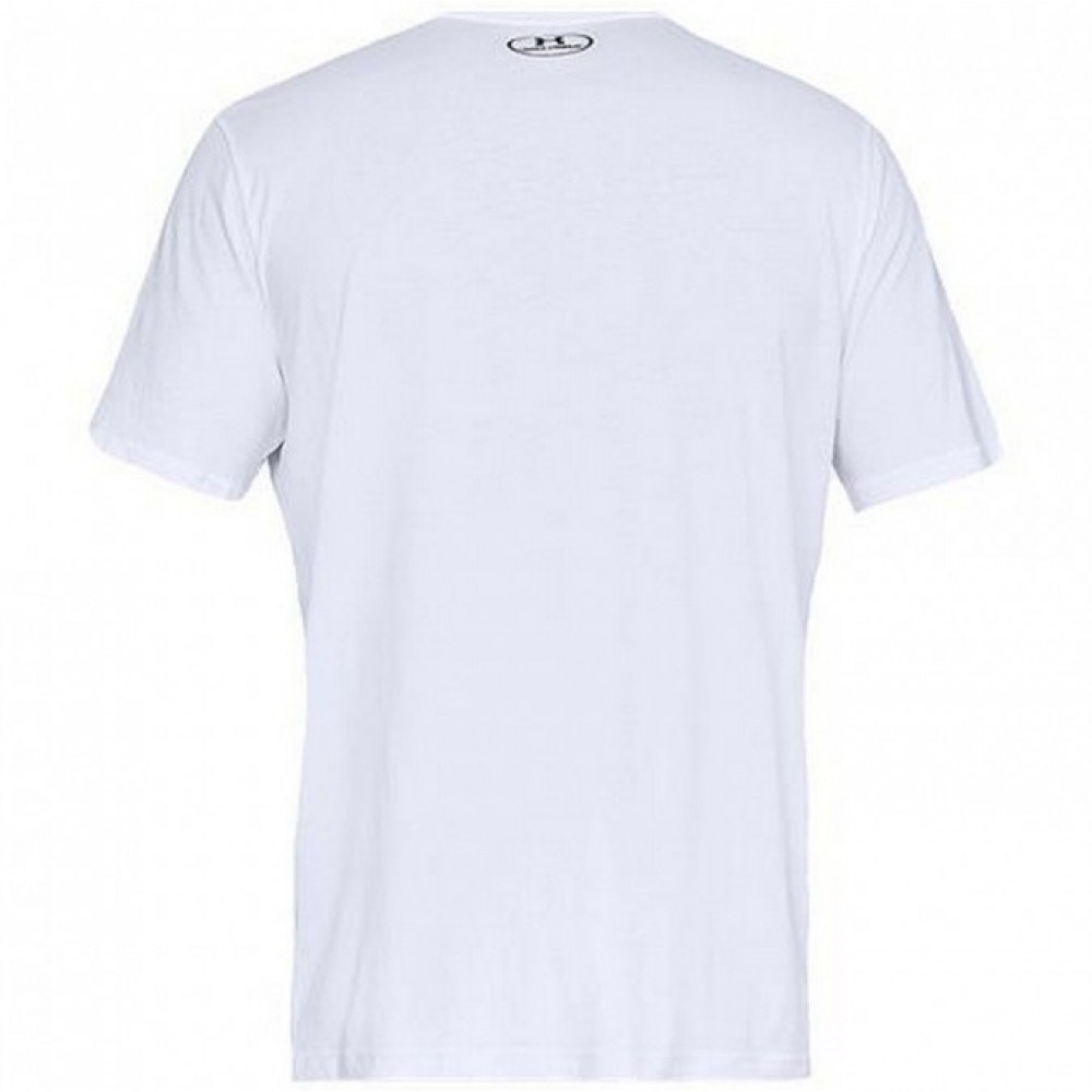 Футболка чоловіча спортивна Under Armour Men's Sportstyle Short Sleeve Shirt біла оригінал (1326799-100)