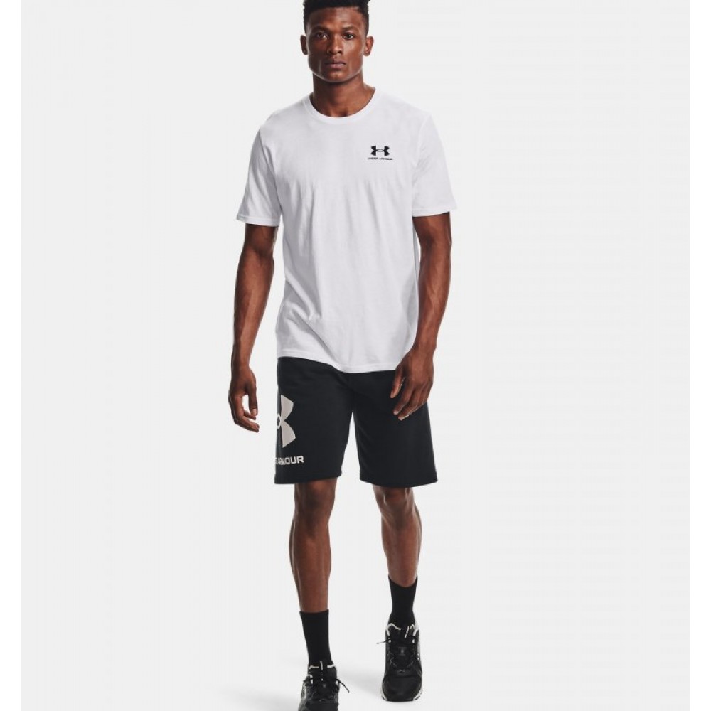 Футболка чоловіча спортивна Under Armour Men's Sportstyle Short Sleeve Shirt біла оригінал (1326799-100)