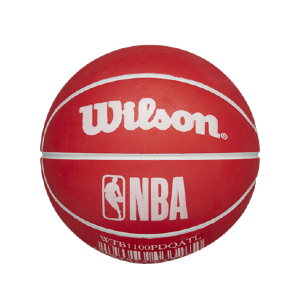 Міні-м'яч баскетбольний для дриблінгу Wilson NBA Dribbler Atlanta Hawks 6 см (WTB1100PDQATL)