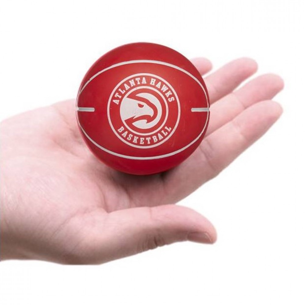 Міні-м'яч баскетбольний для дриблінгу Wilson NBA Dribbler Atlanta Hawks 6 см (WTB1100PDQATL)