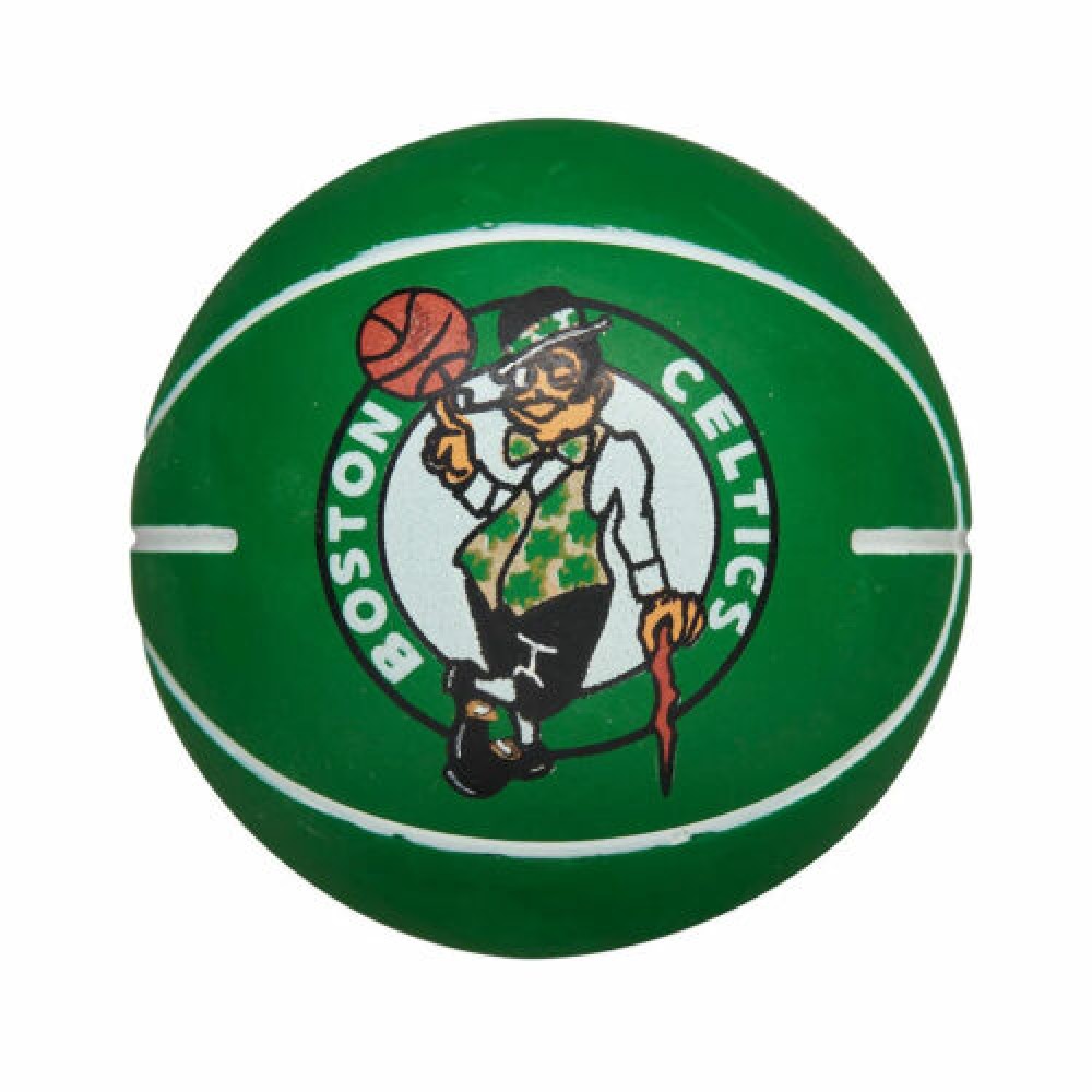 Міні-м'яч баскетбольний для дриблінгу Wilson NBA Dribbler Boston Celtics 6 см (WTB1100PDQBOS)