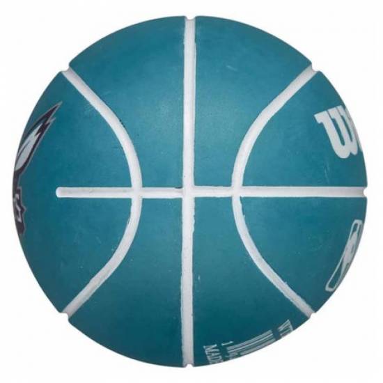 Міні-м'яч баскетбольний для дриблінгу Wilson NBA Dribbler Charlotte Hornets 6 см (WTB1100PDQCHA)