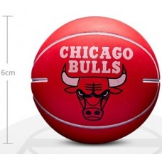 Міні-м'яч баскетбольний для дриблінгу Wilson NBA Dribbler Chicago Bulls 6 см (WTB1100PDQCHI)
