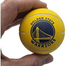 Міні-м'яч баскетбольний для дриблінгу Wilson NBA Dribbler Golden State Warriors 6 см (WTB1100PDQGOL)