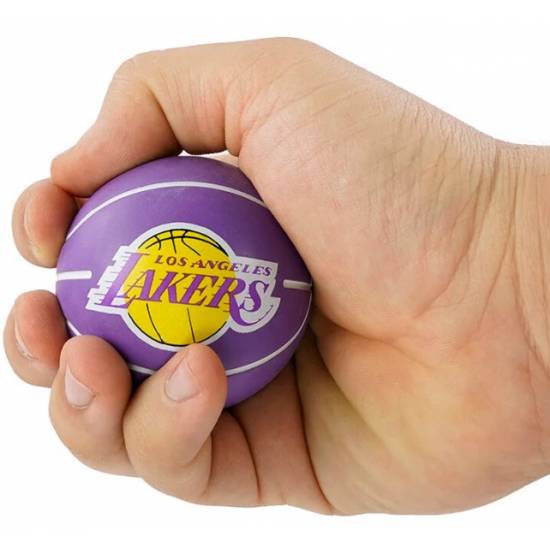 Міні-м'яч баскетбольний для дриблінгу Wilson NBA Dribbler Los Angeles Lakers 6 см (WTB1100PDQLAL)