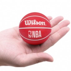 Міні-м'яч баскетбольний для дриблінгу Wilson NBA Dribbler Atlanta Hawks 6 см (WTB1100PDQATL)