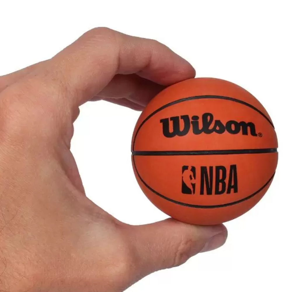 Міні-м'яч баскетбольний для дриблінгу Wilson NBA Dribbler 6 см (WTB1100PDQNBA)
