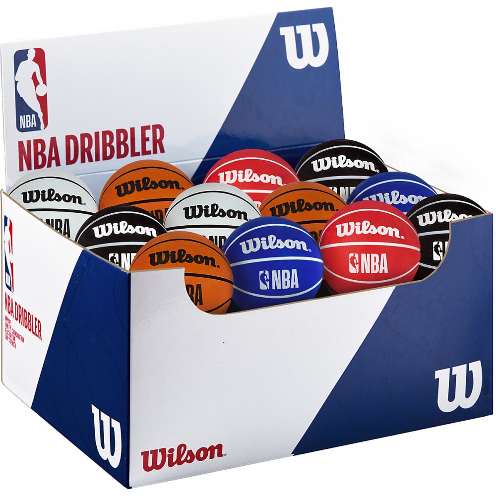 Міні-м'яч баскетбольний для дриблінгу Wilson NBA Dribbler 6 см (WTB1100PDQNBA)