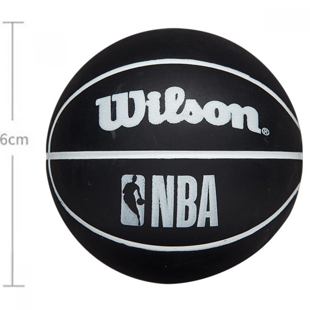 Міні-м'яч баскетбольний для дриблінгу Wilson NBA Dribbler 6 см (WTB1100PDQNBA)