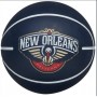 Міні-м'яч баскетбольний для дриблінгу Wilson NBA Dribbler New Orleans Pelicans 6 см (WTB1100PDQNO)
