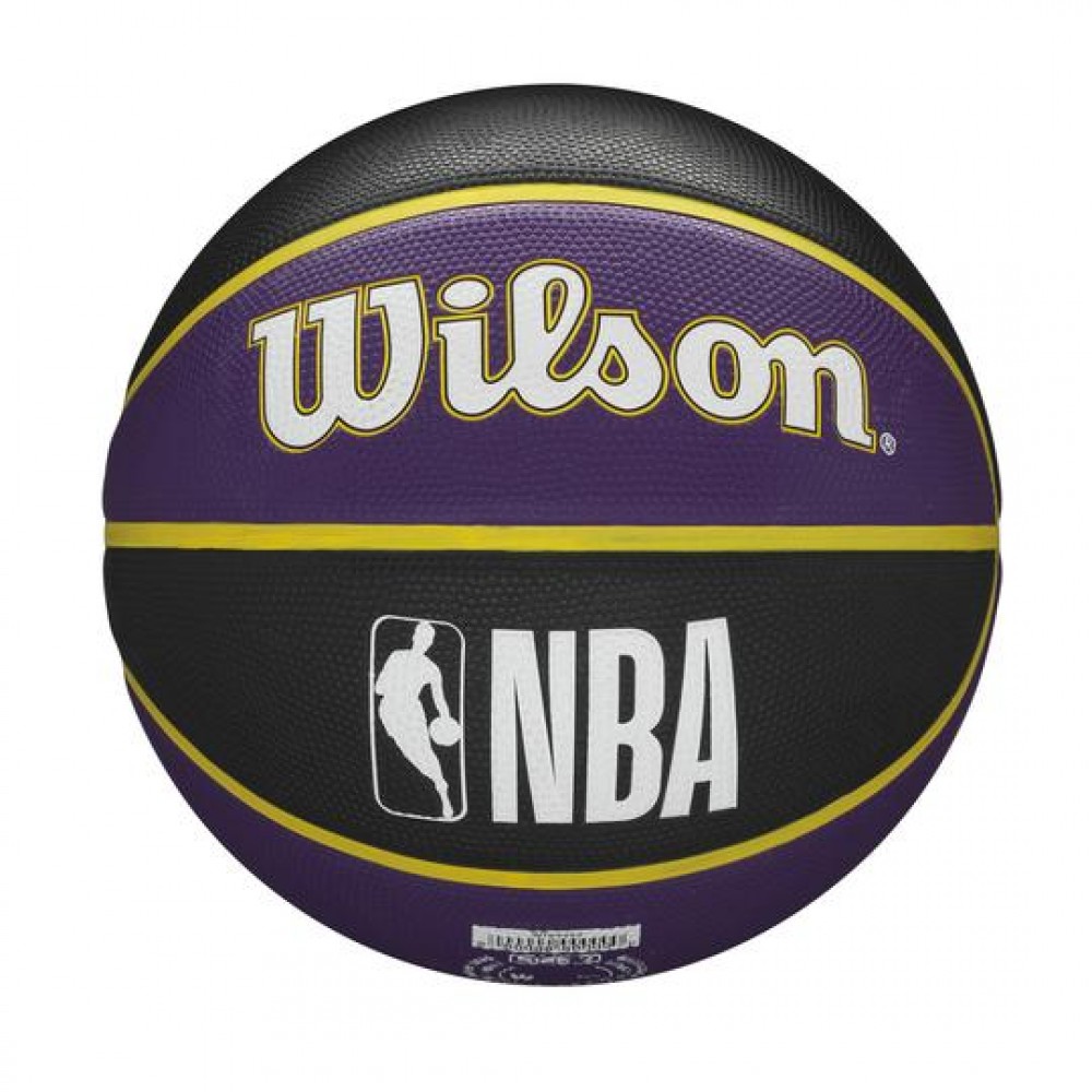 М'яч баскетбольний Wilson NBA Los Angeles Lakers Outdoor розмір 7 гумовий (WTB1300XBLAL)
