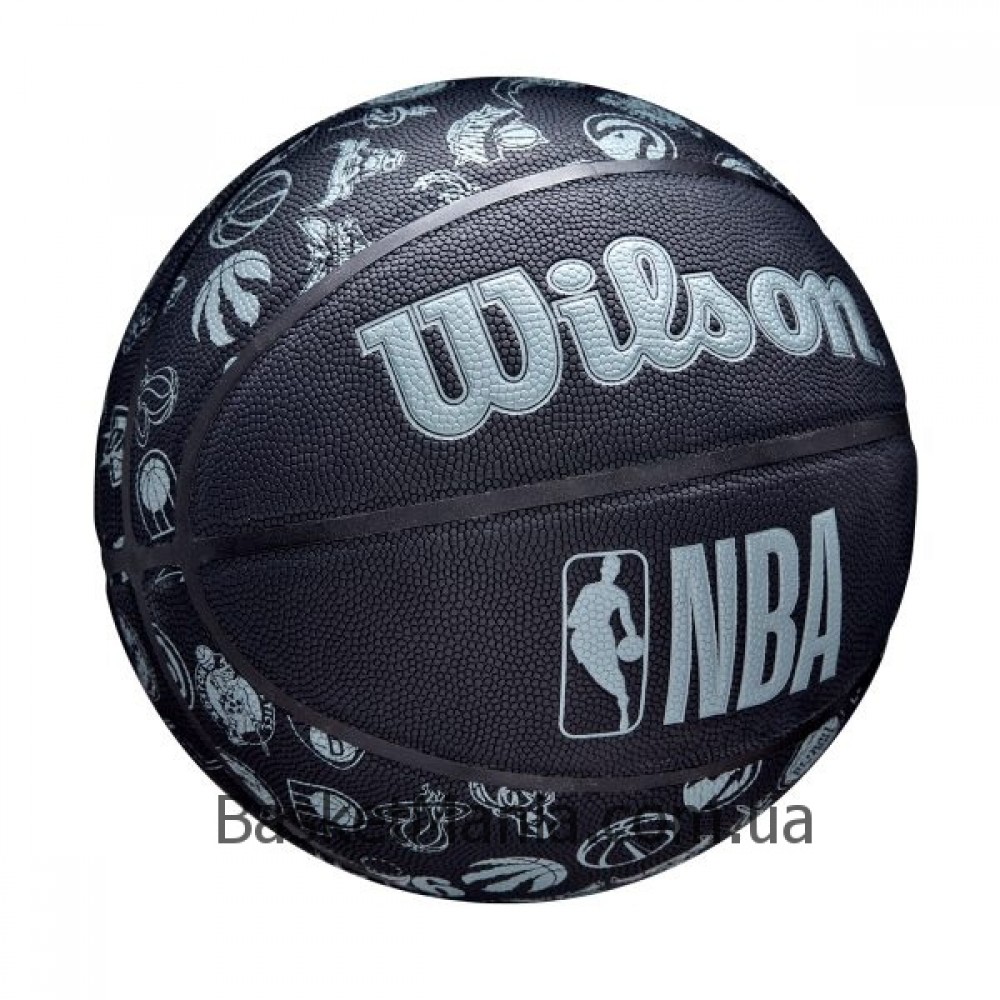 М'яч баскетбольний Wilson NBA All Team BSKT BL розмір 7 композитна шкіра (WTB1300XBNBA)