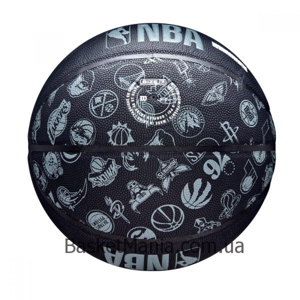 М'яч баскетбольний Wilson NBA All Team BSKT BL розмір 7 композитна шкіра (WTB1300XBNBA)