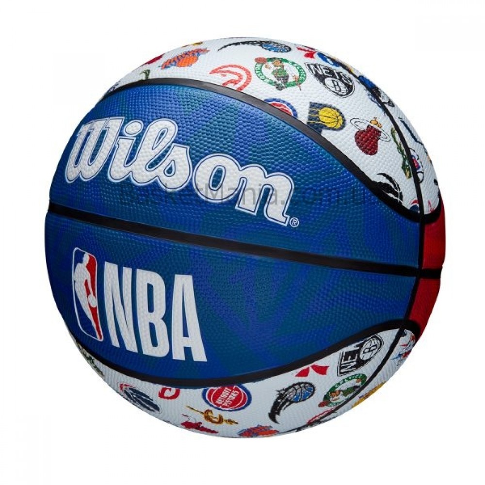 Баскетбольний м'яч Wilson NBA All Team Outdoor р 7 вуличний оригінал (WTB1301XBNBA) 