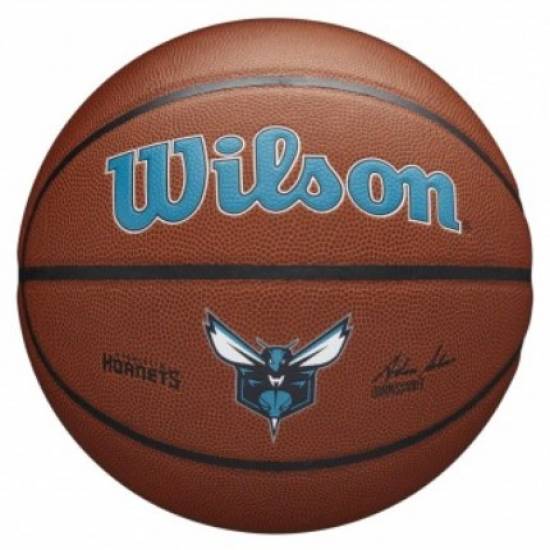М'яч баскетбольний Wilson NBA Team Alliance Composite Charlotte Hornets розмір 7 композитна шкіра (WTB3100XBCHA)