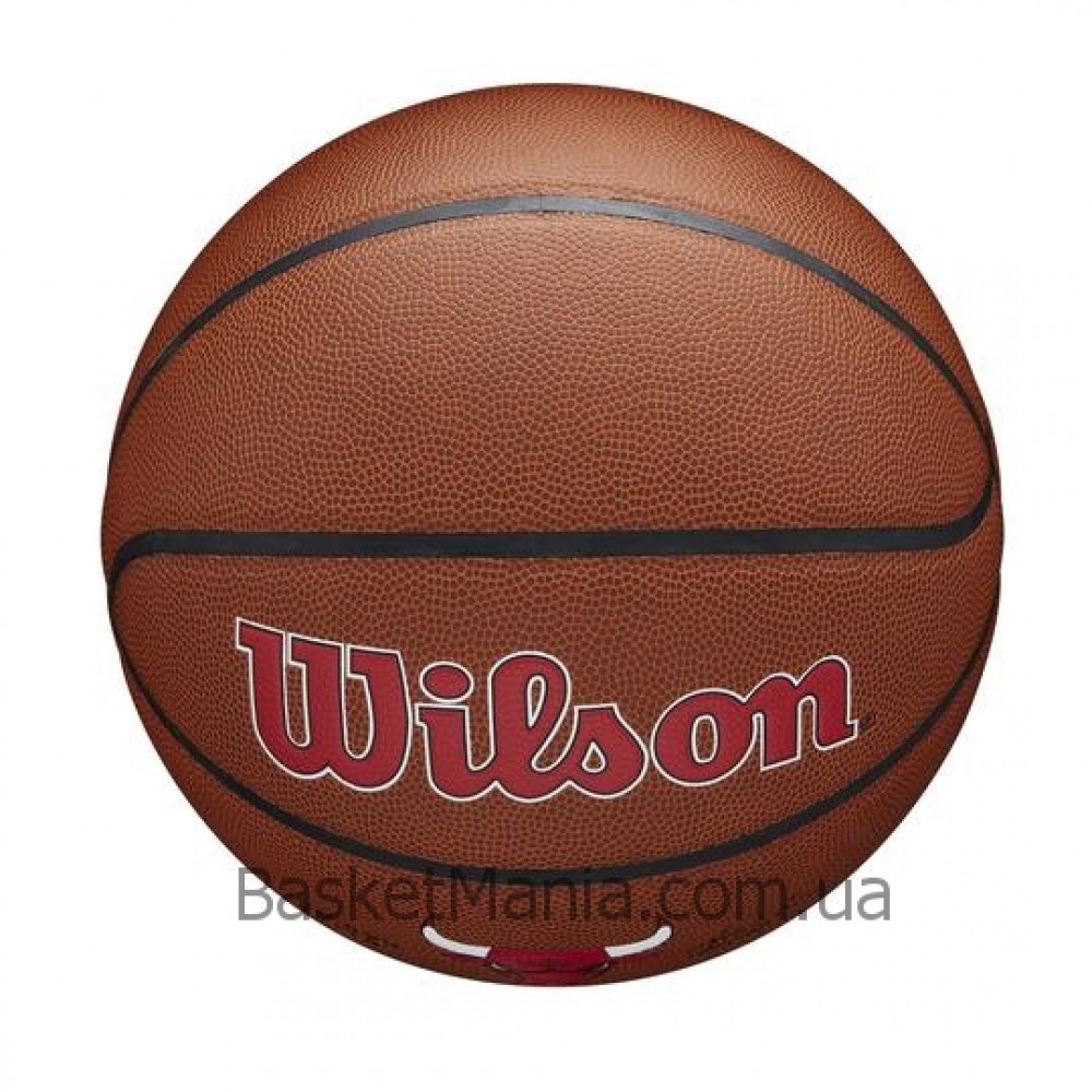 М'яч баскетбольний Wilson NBA Team Composite Chicago Bulls розмір 7 композитна шкіра (WTB3100XBCHI)