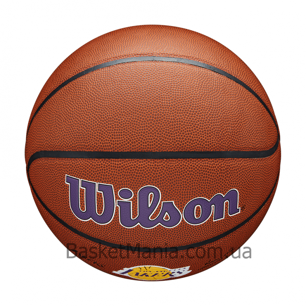 М'яч баскетбольний Wilson NBA Team Composite Los Angeles Lakers розмір 7 композитна шкіра (WTB3100XBLAL)