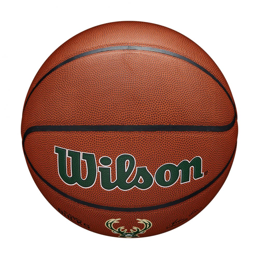 М'яч баскетбольний Wilson NBA Team Alliance Composite Milwaukee Bucks розмір 7 композитна шкіра (WTB3100XBMIL)