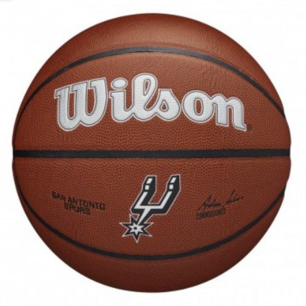 М'яч баскетбольний Wilson NBA Team Alliance San Antonio Spurs розмір 7 композитна шкіра (WTB3100XBSAN)