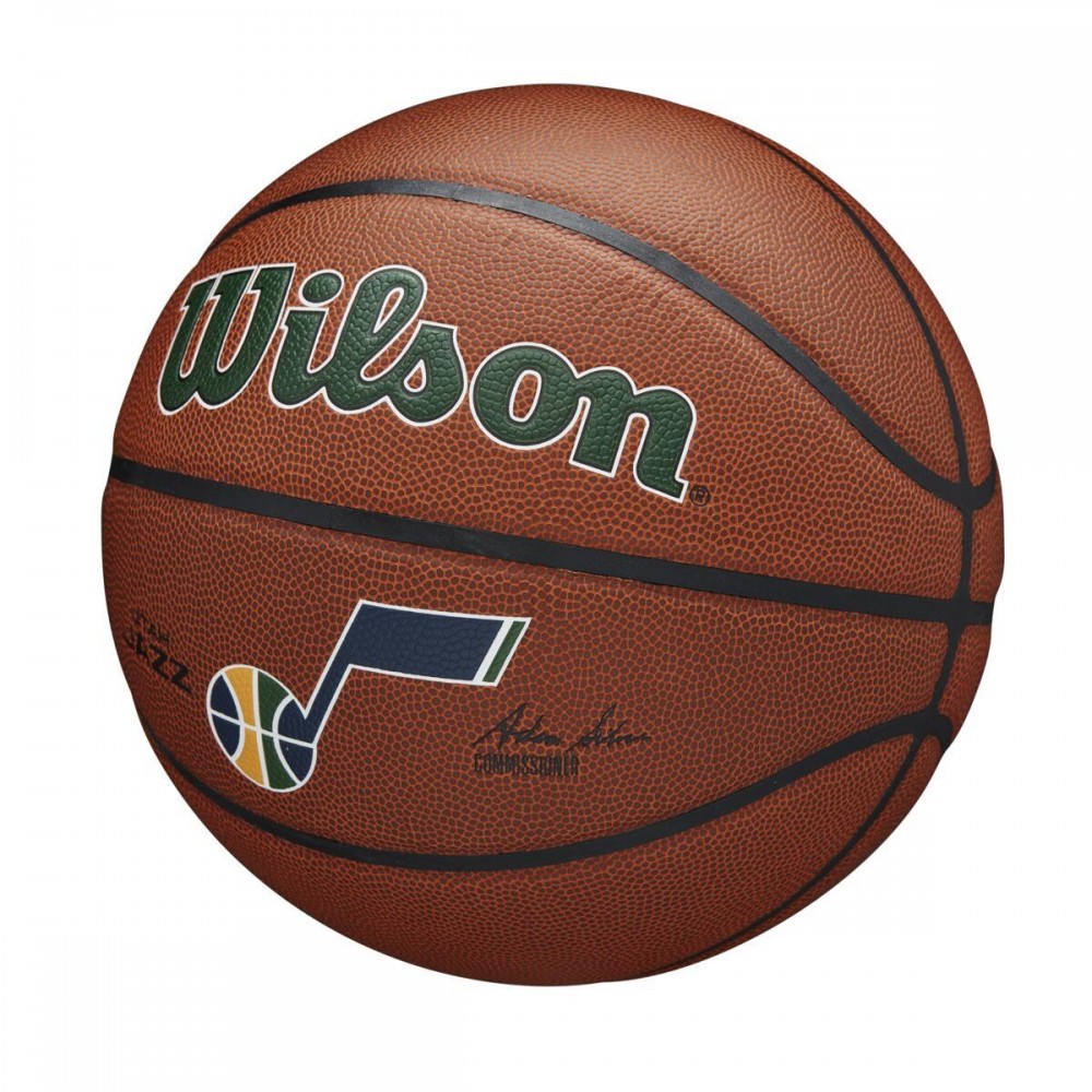 М'яч баскетбольний Wilson NBA Team Composite Utah Jazz (Юта Джаз) розмір 7 композитна шкіра (WTB3100XBUTA)