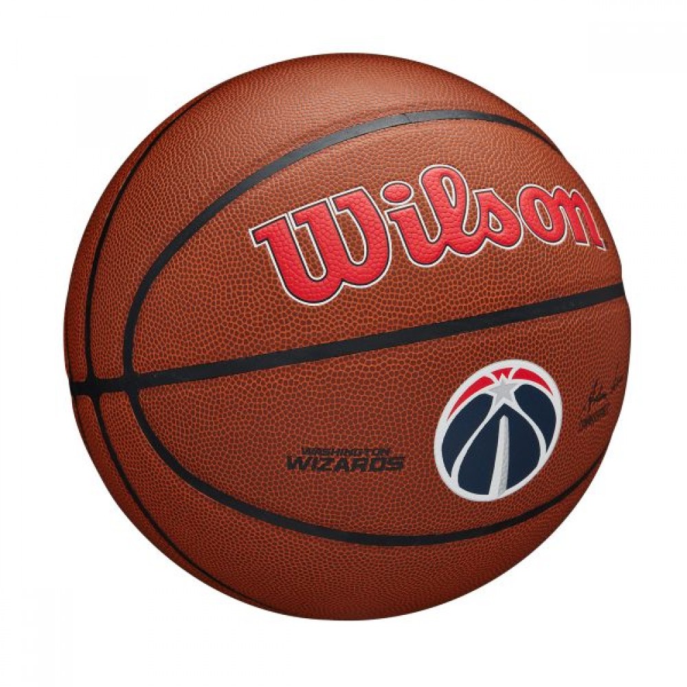М'яч баскетбольний Wilson NBA Team Alliance Composite Washington Wizards розмір 7 композитна шкіра (WTB3100XBWAS)