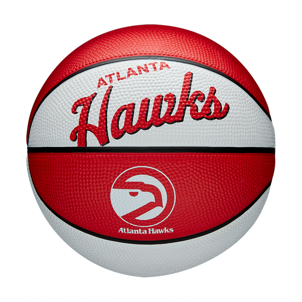 Міні-м'яч баскетбольний Wilson Team Retro Mini Atlanta Hawks розмір 3 (WTB3200XBATL)