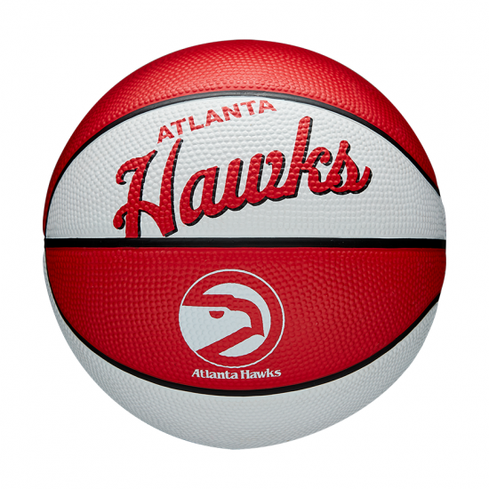 Мини-мяч баскетбольный Wilson Team Retro Mini Atlanta Hawks размер 3 (WTB3200XBATL)