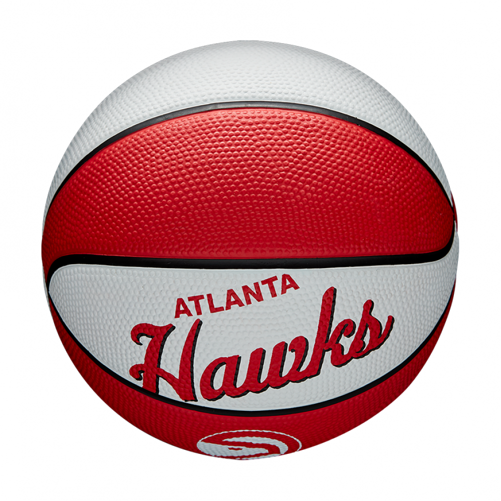 Міні-м'яч баскетбольний Wilson Team Retro Mini Atlanta Hawks розмір 3 (WTB3200XBATL)