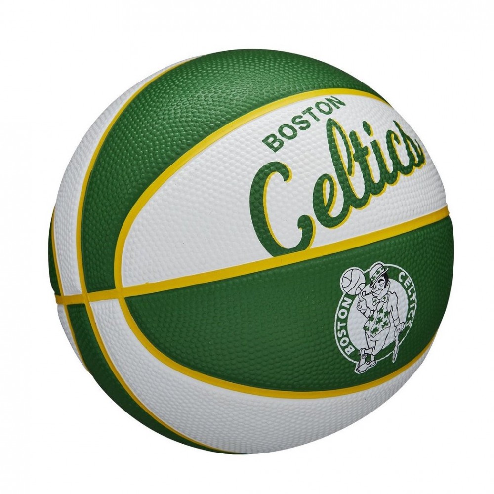 Міні-м'яч баскетбольний Wilson Team Retro Mini Boston Celtics розмір 3 (WTB3200XBBOS)