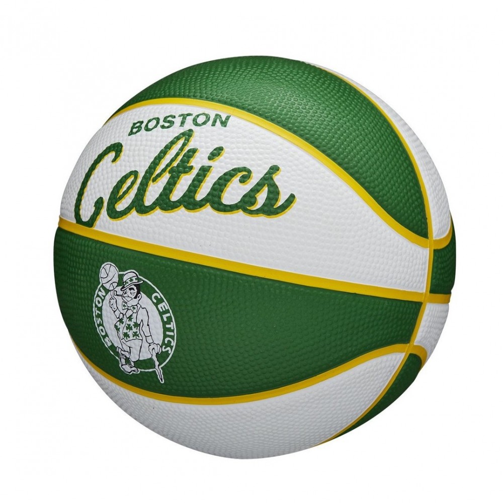 Міні-м'яч баскетбольний Wilson Team Retro Mini Boston Celtics розмір 3 (WTB3200XBBOS)