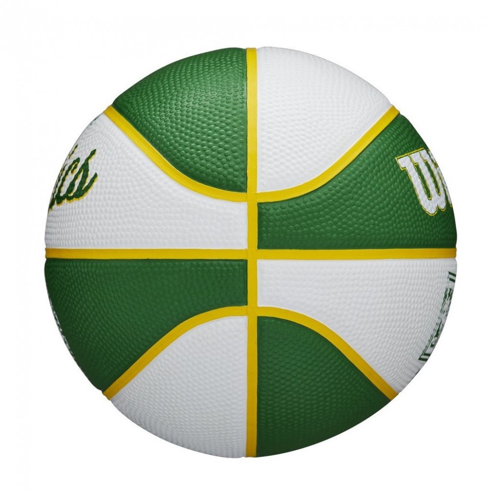 Міні-м'яч баскетбольний Wilson Team Retro Mini Boston Celtics розмір 3 (WTB3200XBBOS)