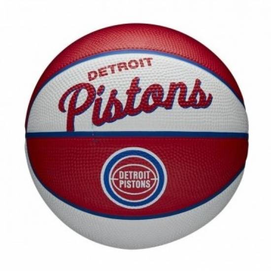 Мини-мяч баскетбольный Wilson Team Retro Mini Detroit Pistons размер 3 (WTB3200XBDET)