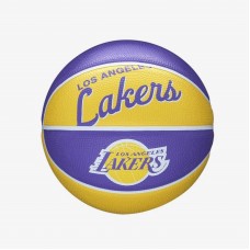 Міні-м'яч баскетбольний Wilson Team Retro Mini Los Angeles Lakers розмір 3 (WTB3200XBLAL)