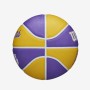 Міні-м'яч баскетбольний Wilson Team Retro Mini Los Angeles Lakers розмір 3 (WTB3200XBLAL)